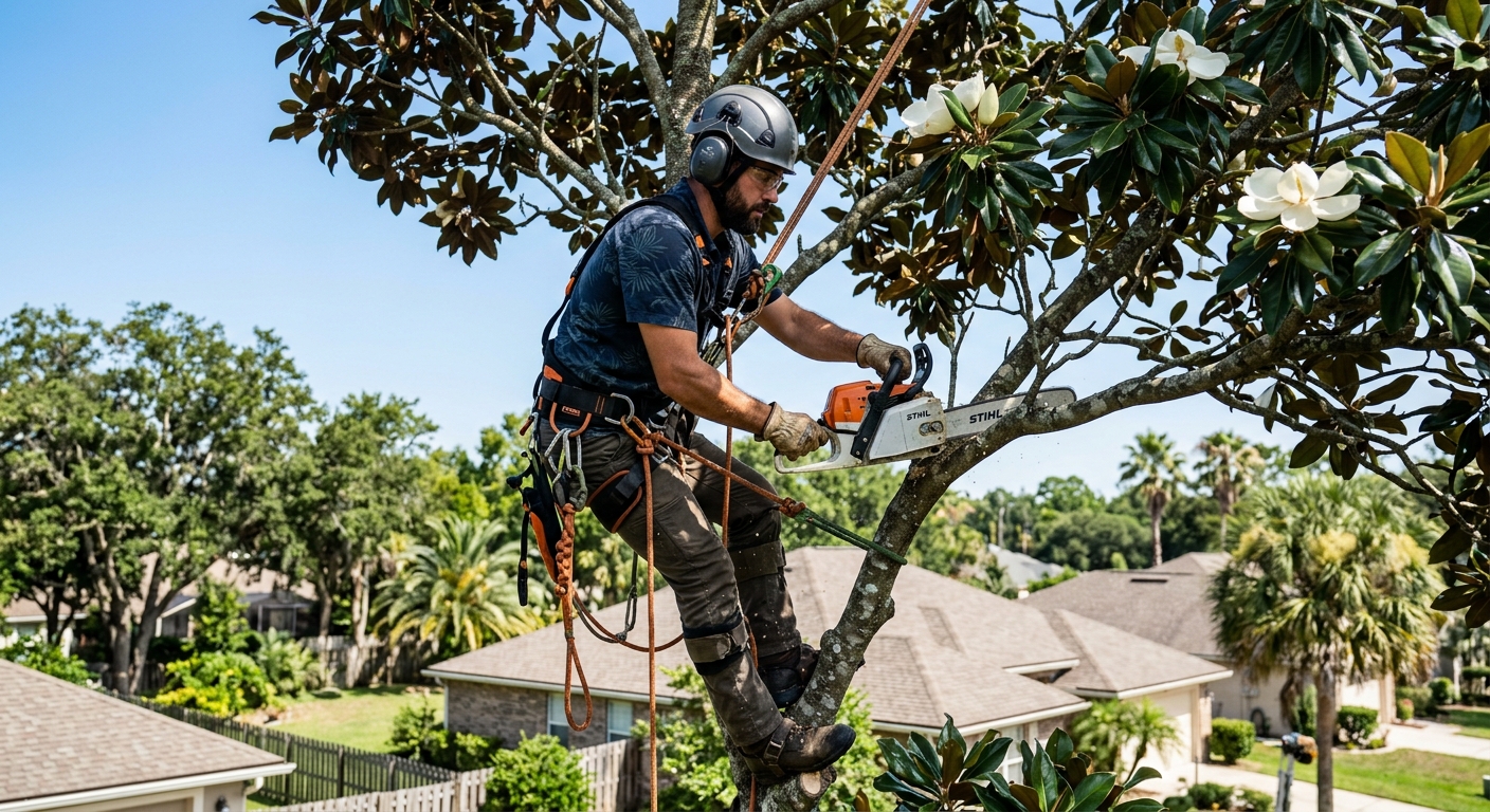 Tree trimming and pruning service in Jacksonville FL by certified arborist